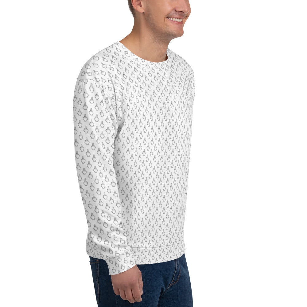 A Subtle Middle Finger Unisex Sweatshirt
